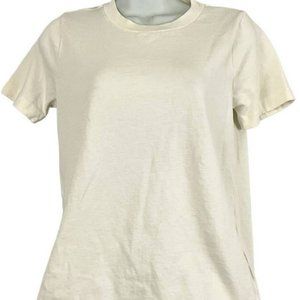 Madewell Off White Crew Neck Tee XS Womens Short Sleeve